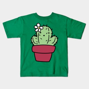 Potted Flower cactus Kids T-Shirt